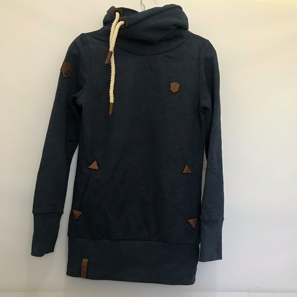 Naketano Navy Hoodie Womens Size M